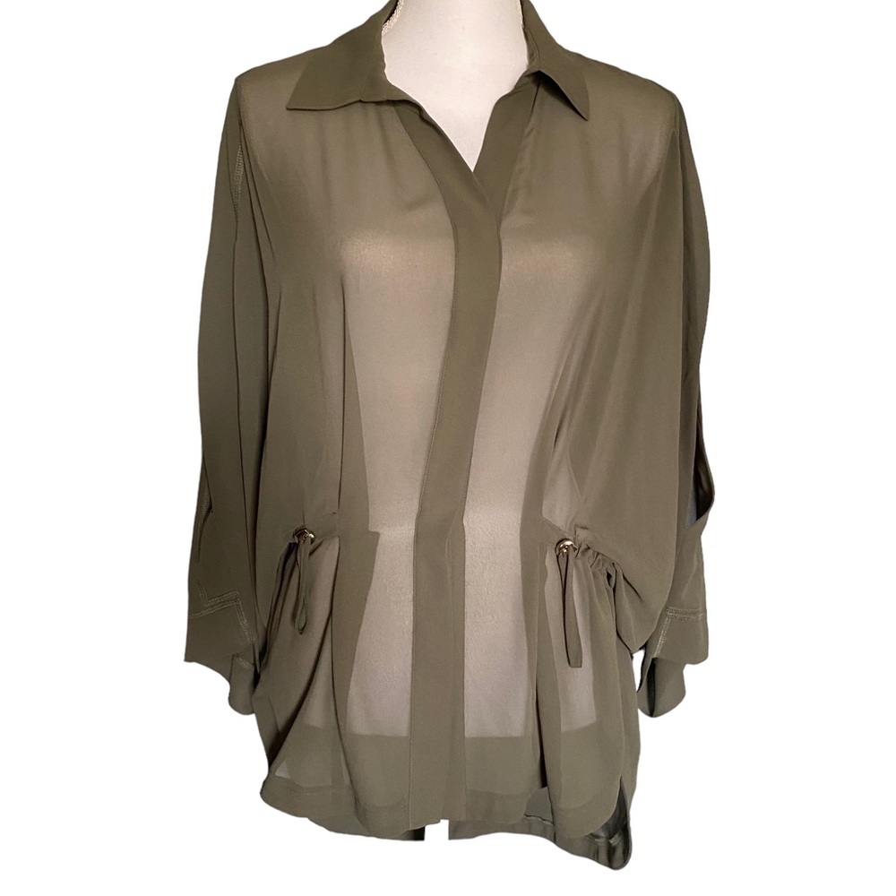 Chicos Cold-Shoulder Drama Top